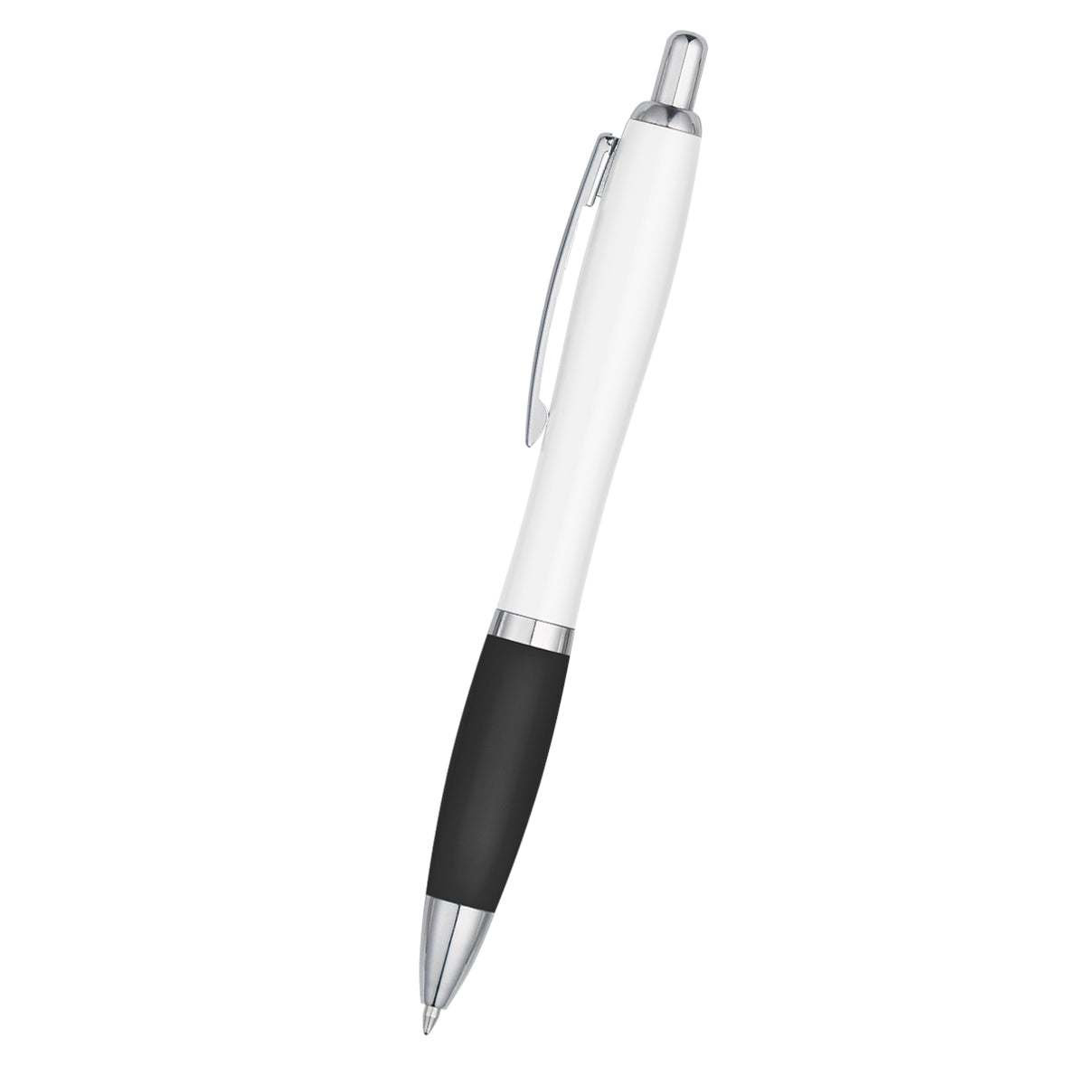 Wide Barrel Silky Pen with Rubberized Grip