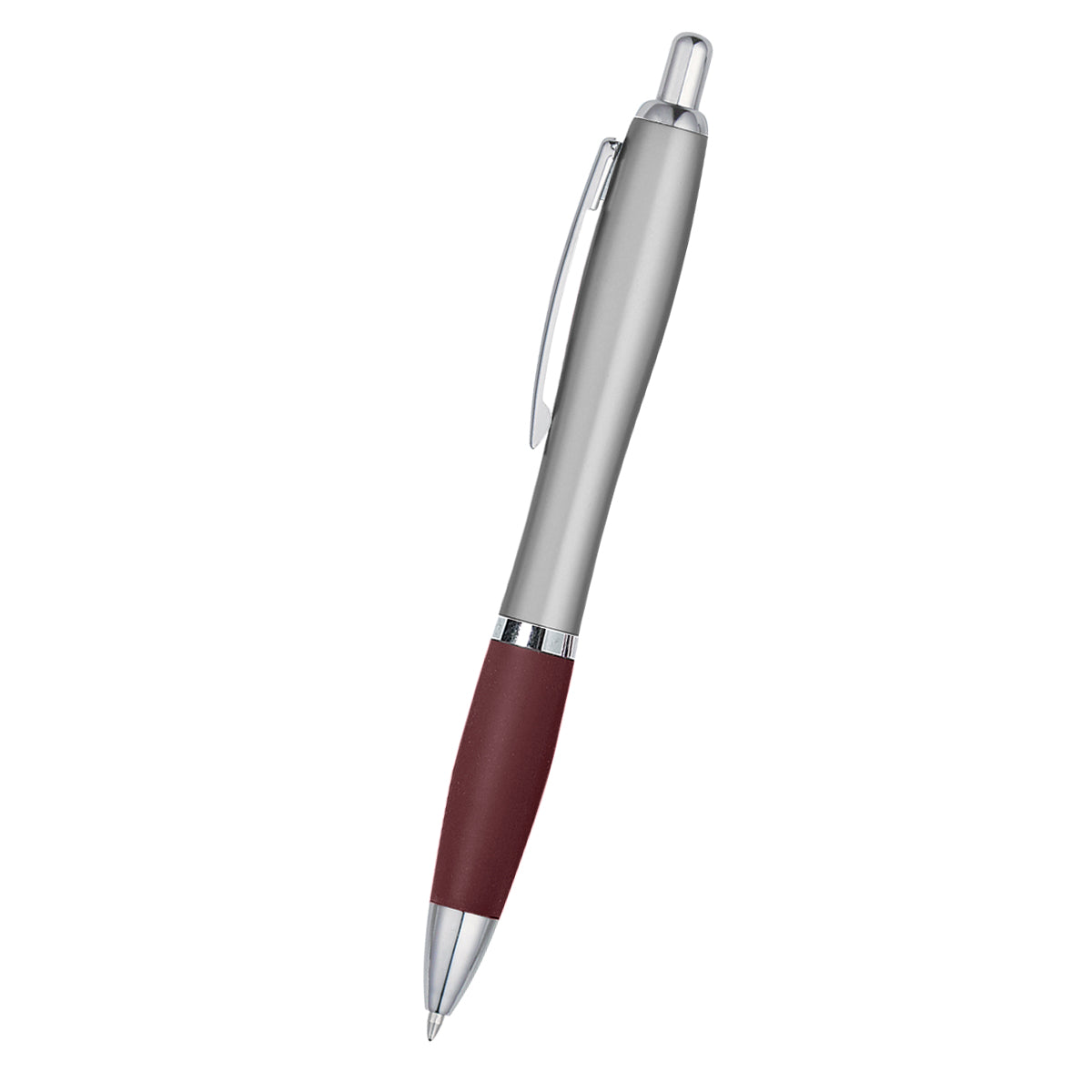 Wide Barrel Silky Pen with Rubberized Grip