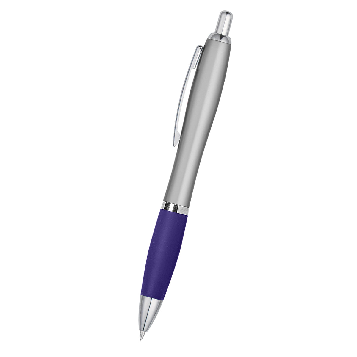 Wide Barrel Silky Pen with Rubberized Grip