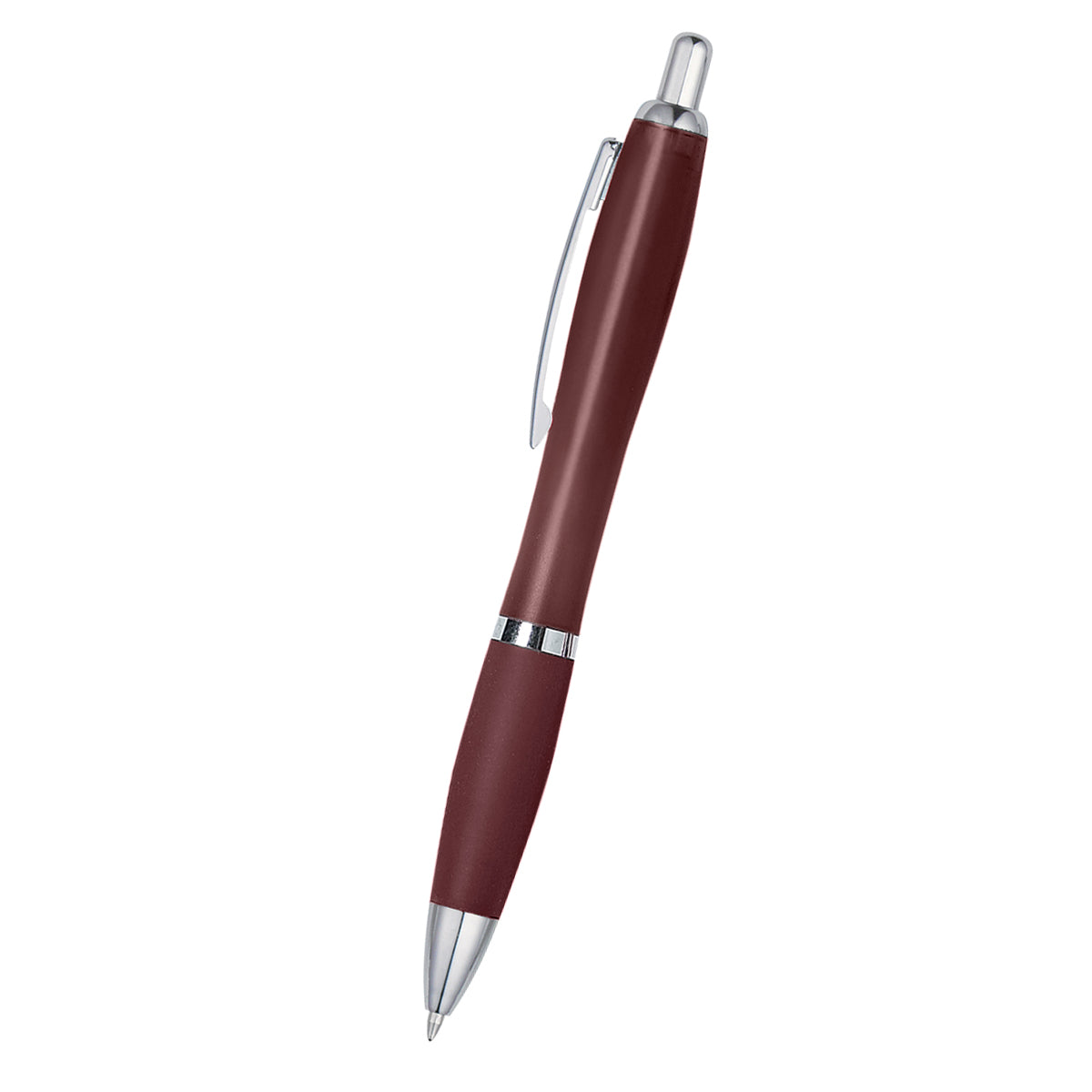 Wide Barrel Silky Pen with Rubberized Grip