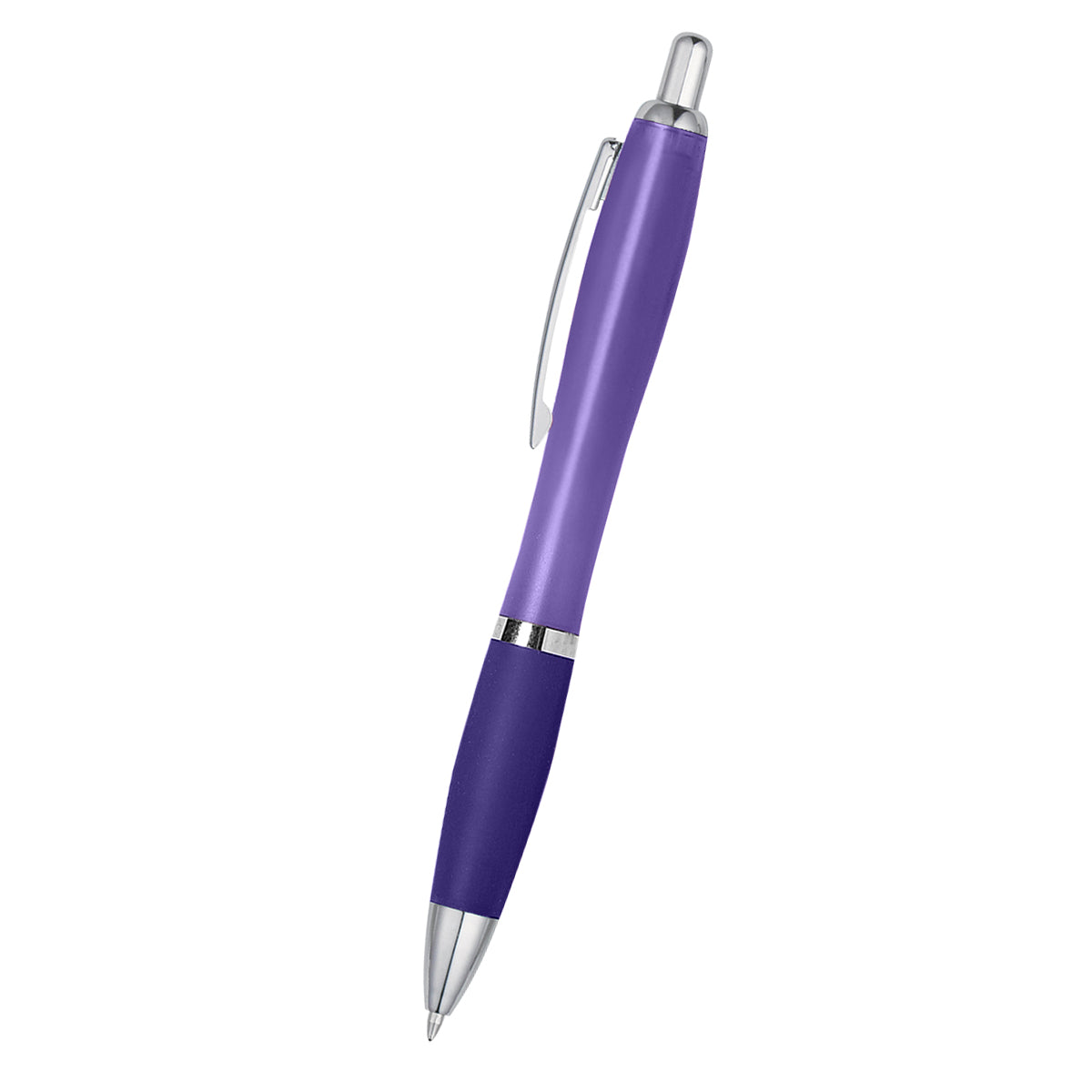 Wide Barrel Silky Pen with Rubberized Grip